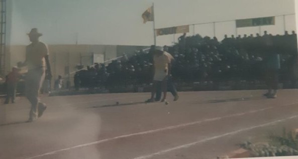 04-08-1989 Pendant la finale au stade de l'Huveaune