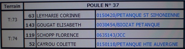 Championnat de Ligue doublette mixte. Championnat de Ligue doublette mixte.