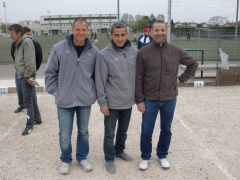 De gauche à droite : Ecau Raymond, Hammouti Abdelhafid, Ayache Gamal.