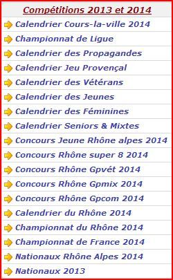 Nouveaux Calendriers et Compétitions dans le Rhône en 2014 Nouveaux Calendriers et Compétitions dans le Rhône en 2014