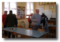 Arrivée au clubhouse