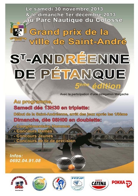 GRAND PRIX LA SAINT-ANDREENNE DE PETANQUE GRAND PRIX LA SAINT-ANDREENNE DE PETANQUE