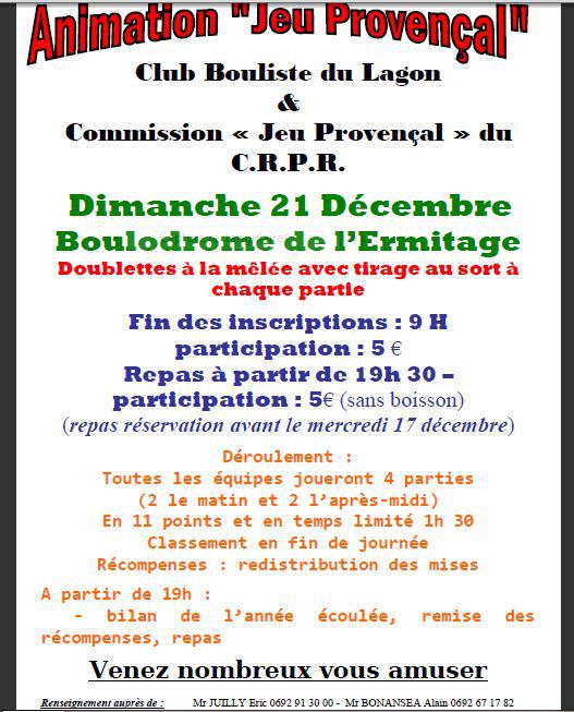 ANIMATION PROVENCALE ANIMATION PROVENCALE