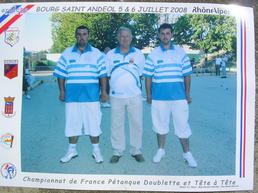 les freres BAUD  au championnat de france doublettes 2008