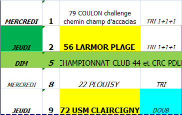 LE CALENDRIER au 03 08 21 des GRAND PRIX +55 ANS 10 départements LE CALENDRIER au 03 08 21 des GRAND PRIX +55 ANS 10 départements