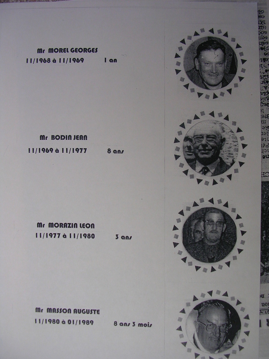 les présidents depuis la création en 1960