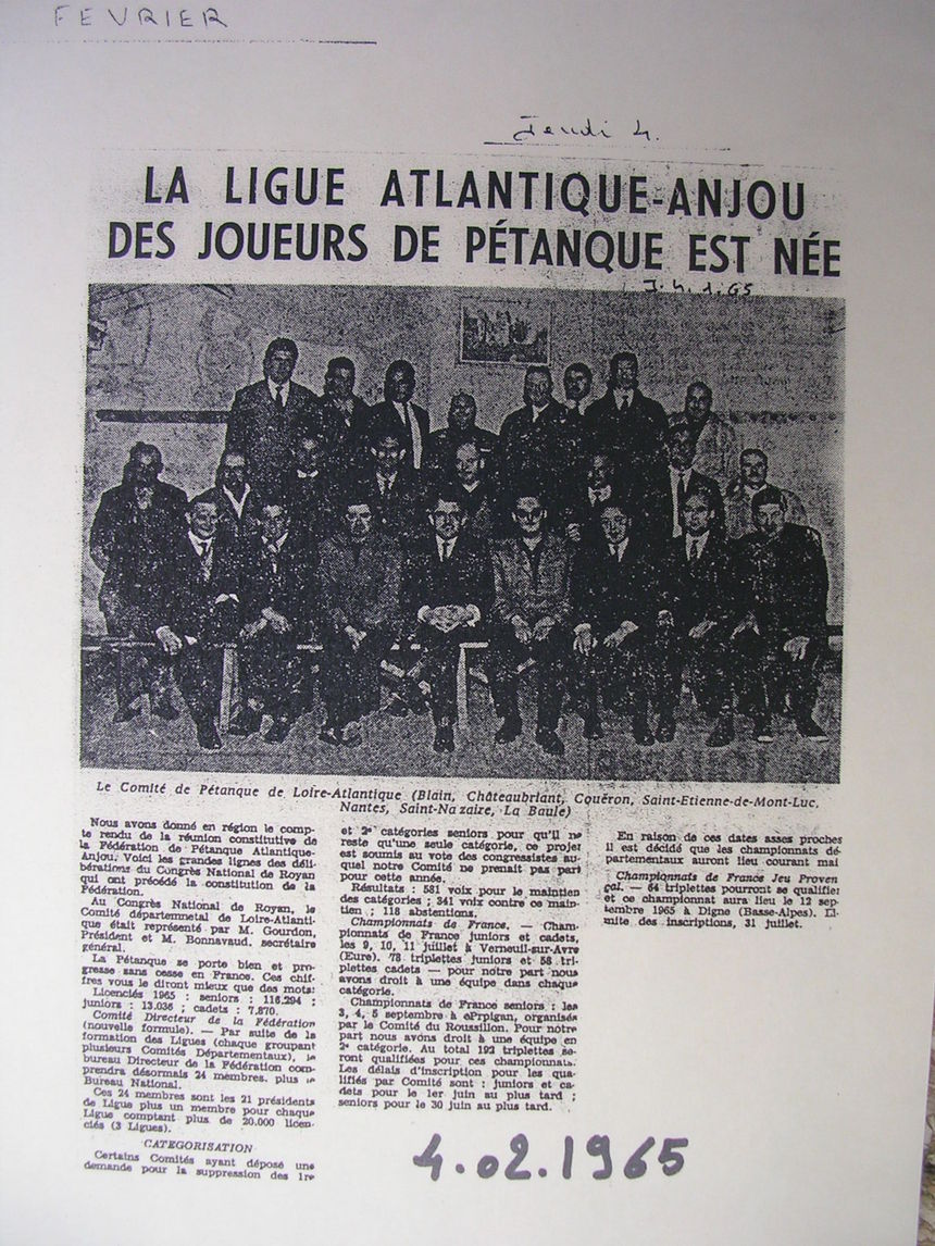 ARTICLE DE PRESSE CREATION COMITE 44 ARTICLE DE PRESSE CREATION COMITE 44