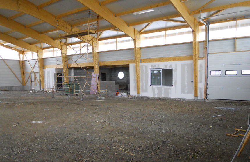 LE BOULODROME COUVERT SE TERMINE