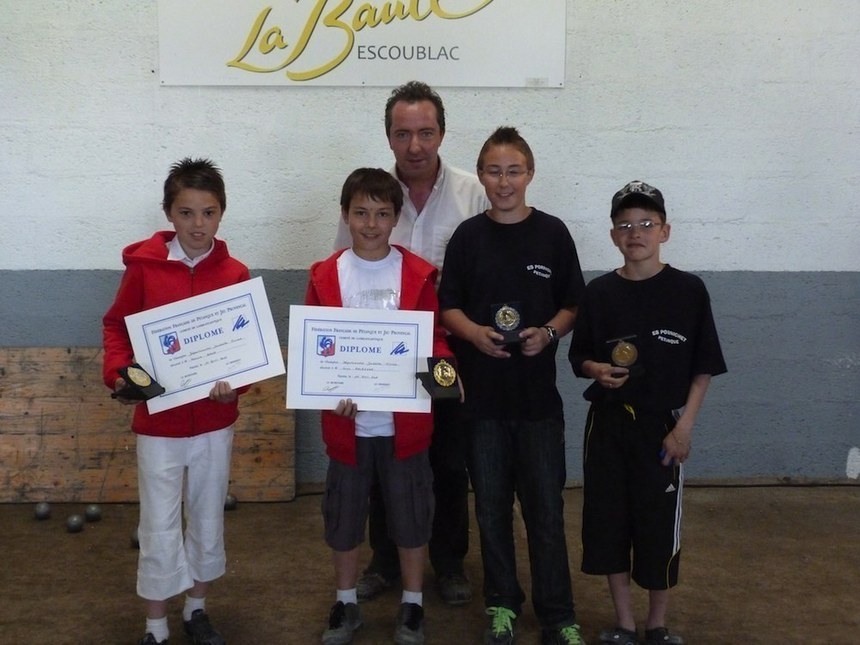 MALCOM ET ENZO champions départementaux minimes 2011