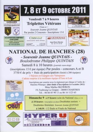 Nationaux et GP en octobre