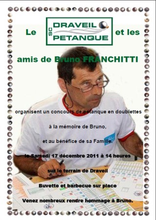 Concours Hommage à Bruno FRANCHITTI à DRAVEIL