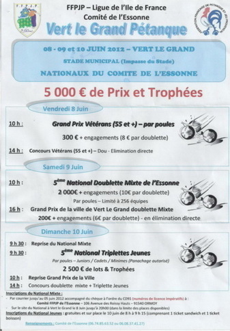 Activitées du weekend prochain