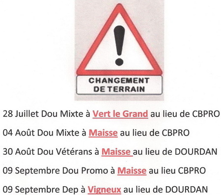 Changement de terrains - Essonne