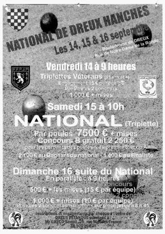 Activitée du weekend prochain