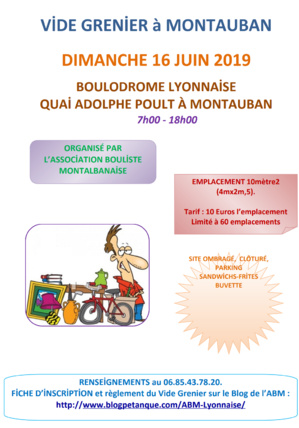 Vide grenier 2019