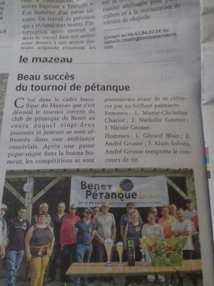 La Nouvelle République parle de nous La Nouvelle République parle de nous