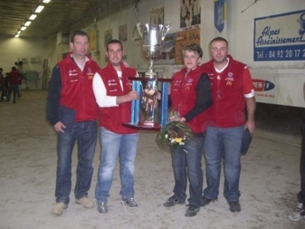 les Vainqueurs 2012 ( Hamon - Bacquet - Galland S - Devezaud )