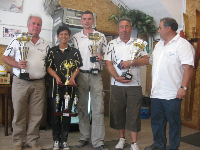 Championnat départemental Triplette Homme : Faralli , Escaillon et Bougnas (Briançon ) vainqueurs