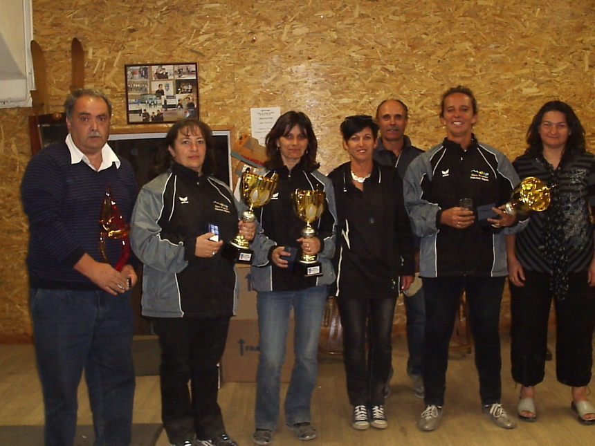 Championnat départemental Triplette Femme : Greco , Trigo et Lacroix Vainqueurs 2011