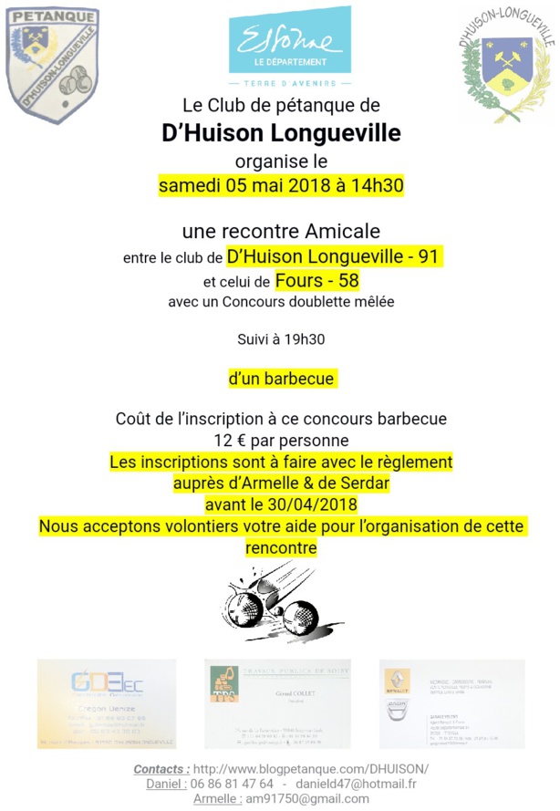 Rencontre amicale Fours - D'Huison Rencontre amicale Fours - D'Huison