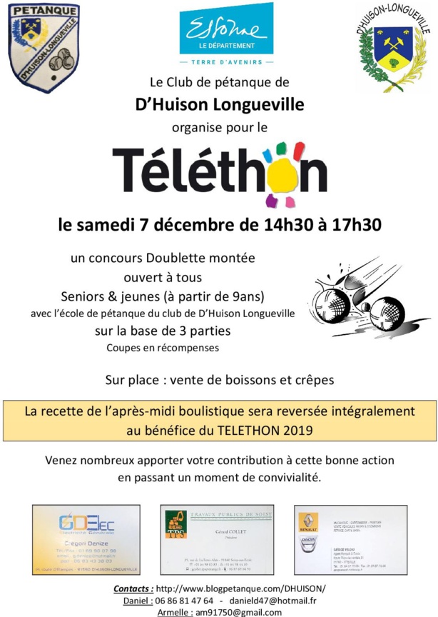 Concours au bénéfice du Téléthon