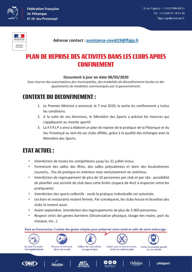 Recommandations COVID 19 Recommandations COVID 19