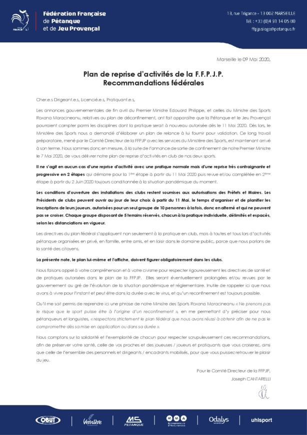 Recommandations COVID 19 Recommandations COVID 19