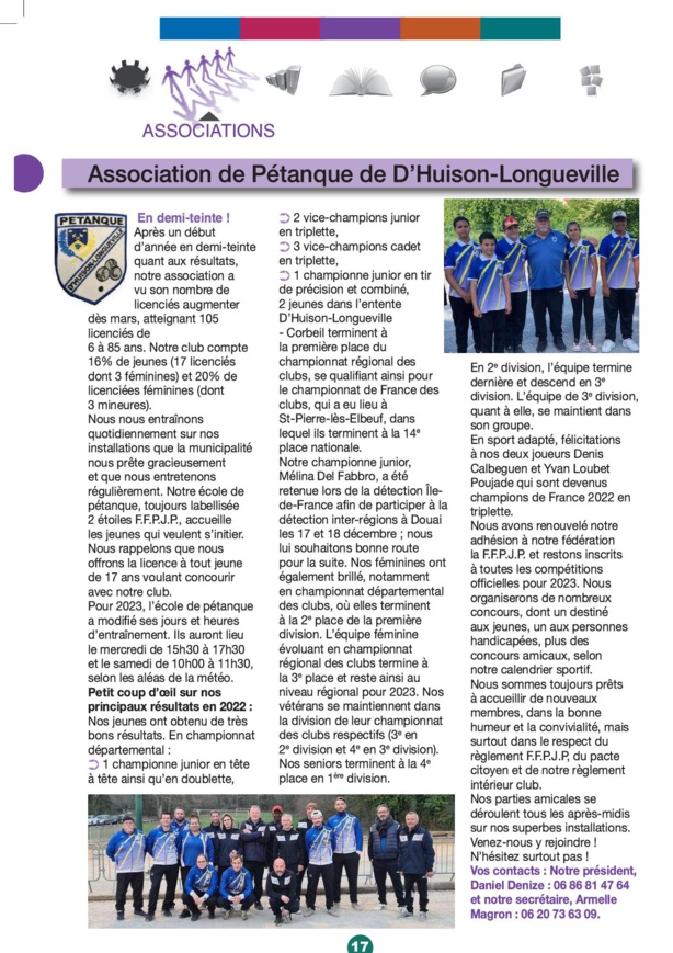 Article dans le journal VIVRE ICI de janvier 2023 Article dans le journal VIVRE ICI de janvier 2023