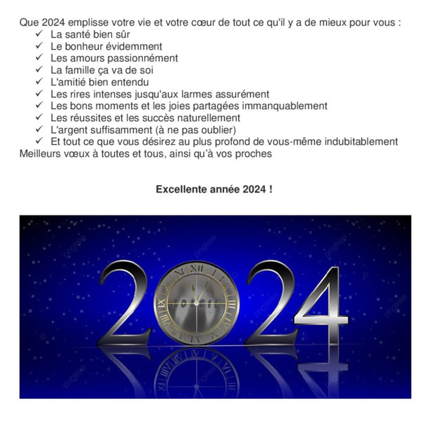 Bonne année 2024 Bonne année 2024