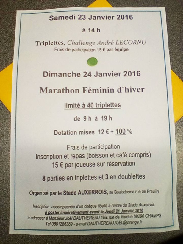 Marathon féminin d'Auxerre Marathon féminin d'Auxerre