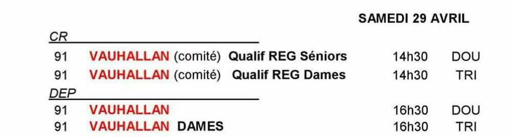 Modifications dans le calendrier essonnien Modifications dans le calendrier essonnien
