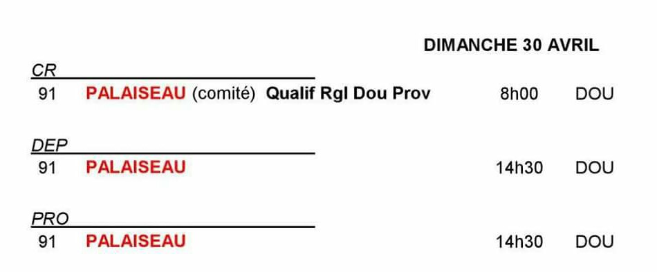 Modifications dans le calendrier essonnien