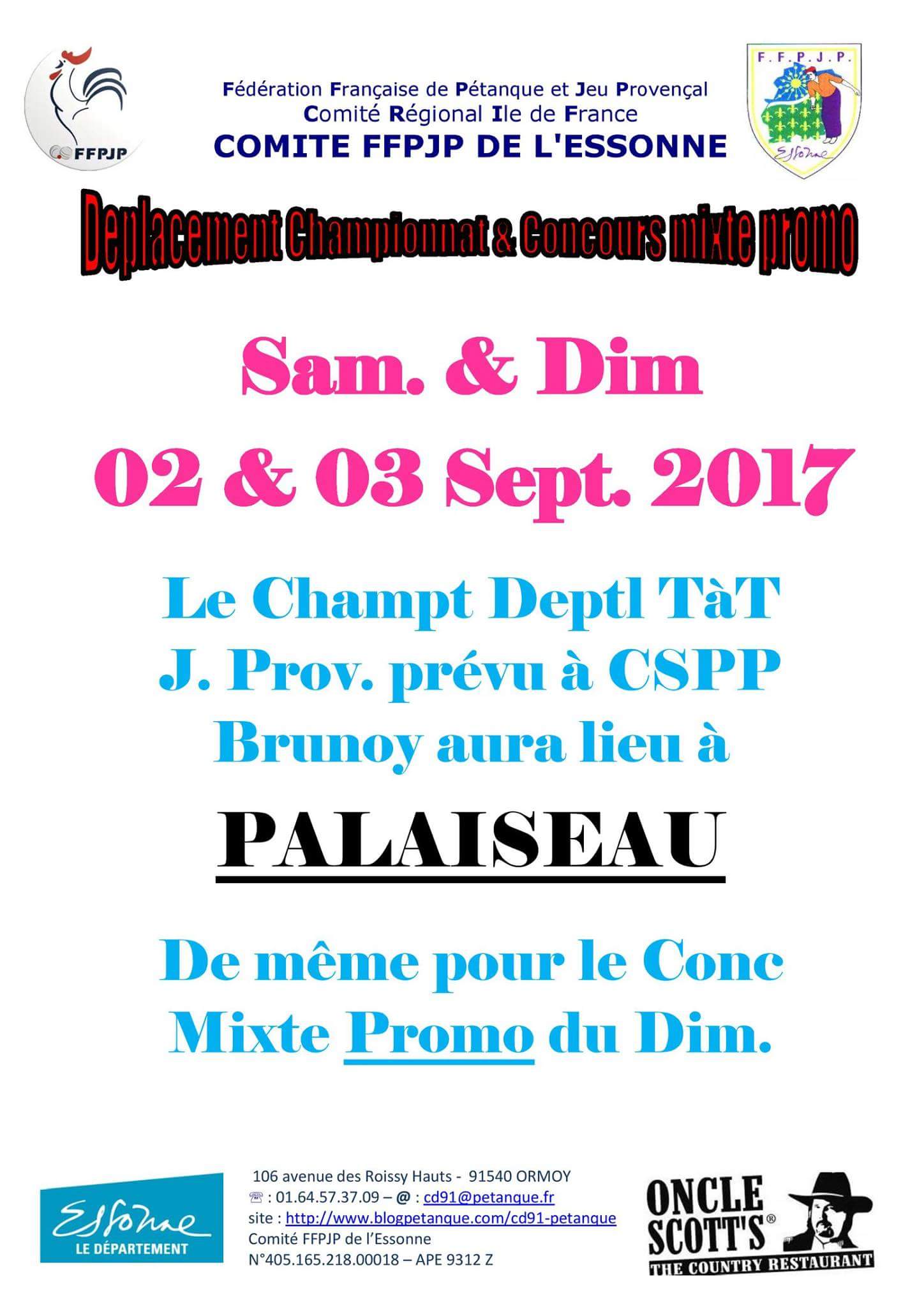 Changement de lieu