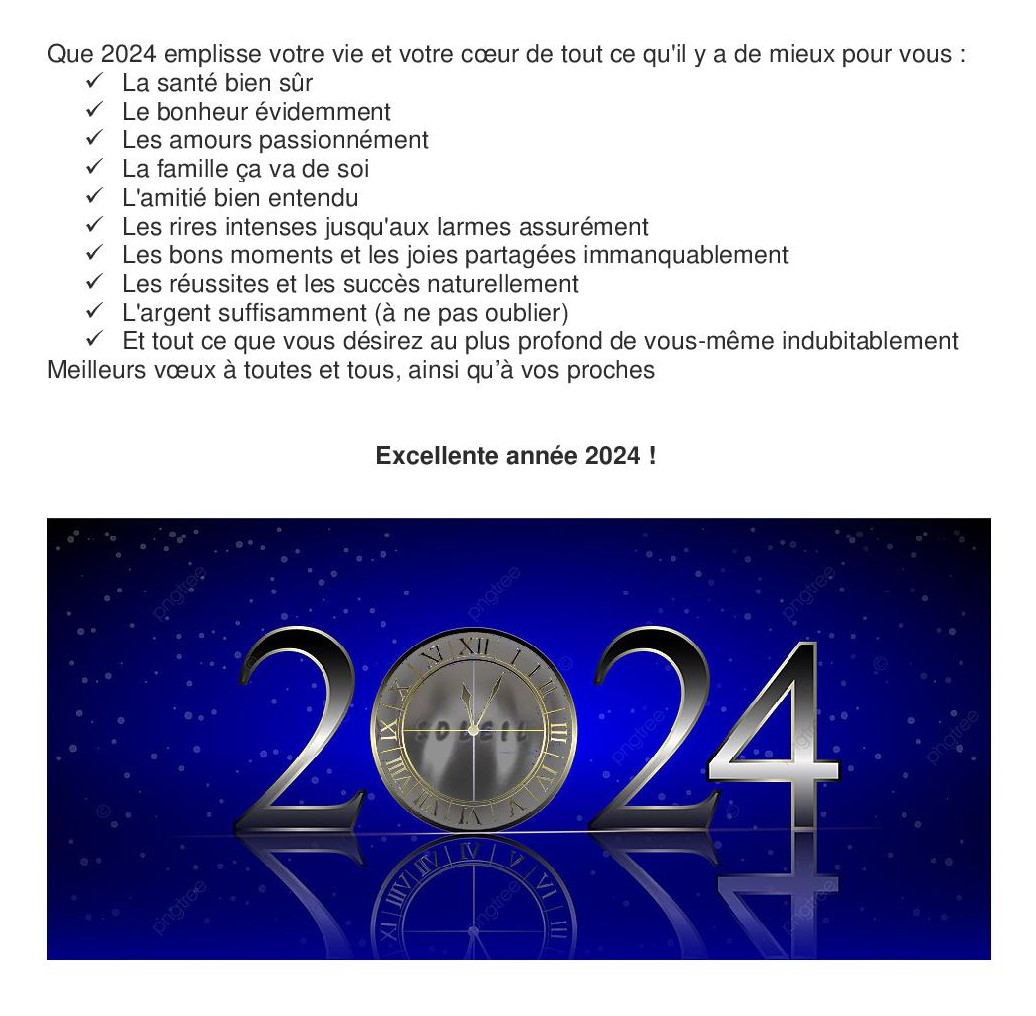 Bonne année 2024