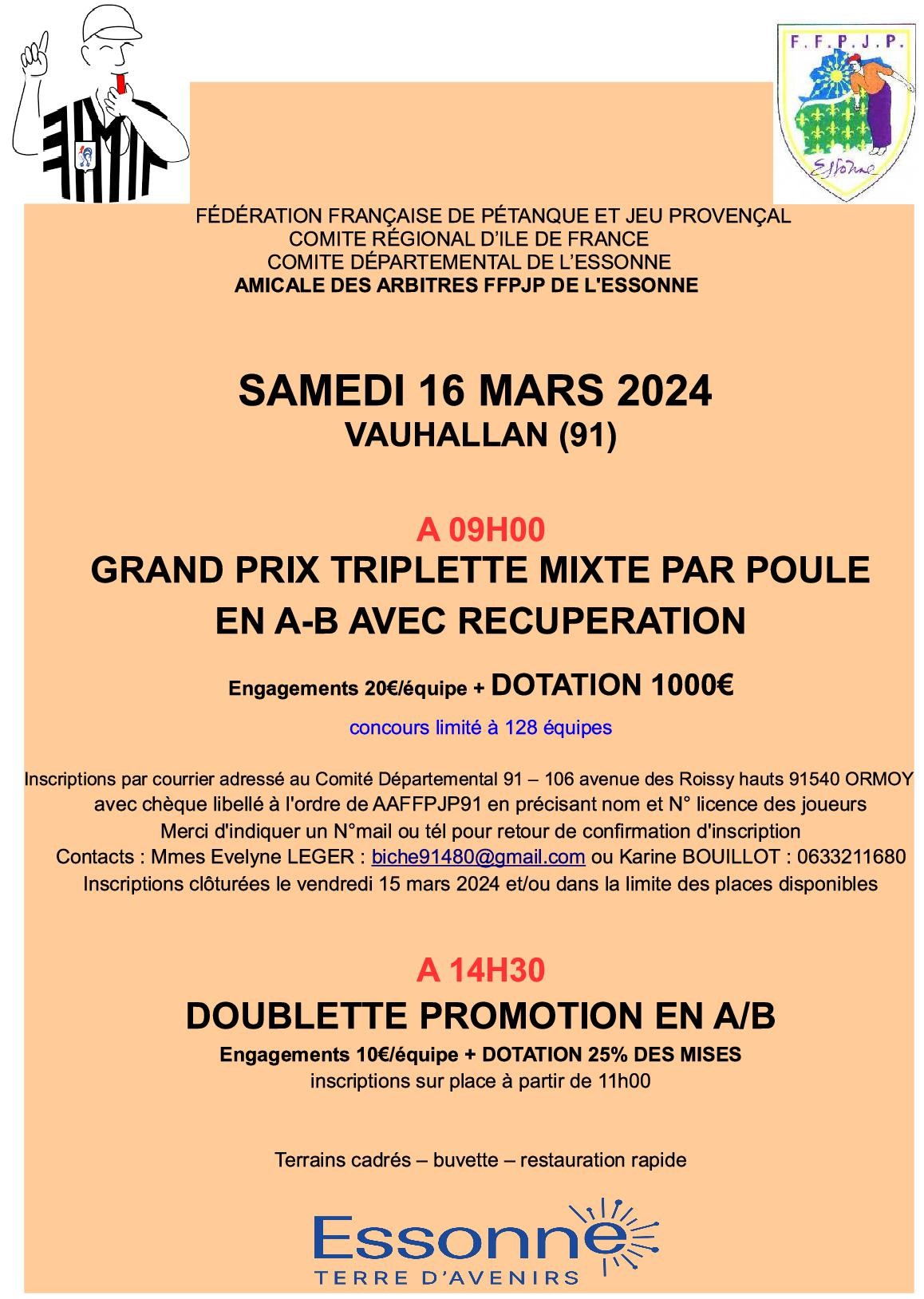 Concours des arbitres (16 mars) Concours des arbitres (16 mars)