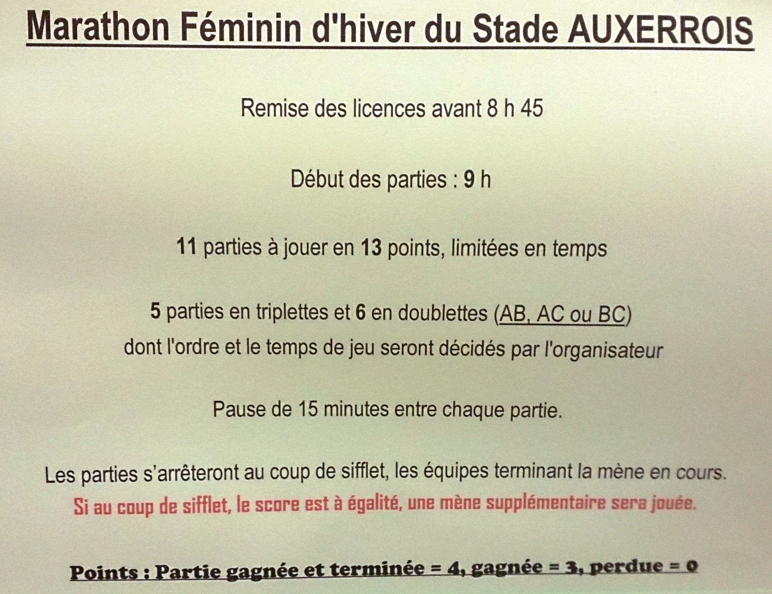 Marathon féminin d'Auxerre