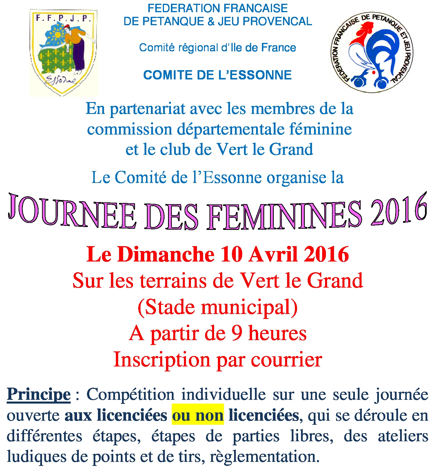 Journée des féminines 2016