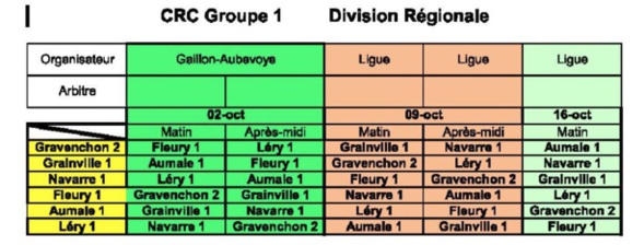 info pour les équipes du championnat des clubs + calendrier info pour les équipes du championnat des clubs + calendrier