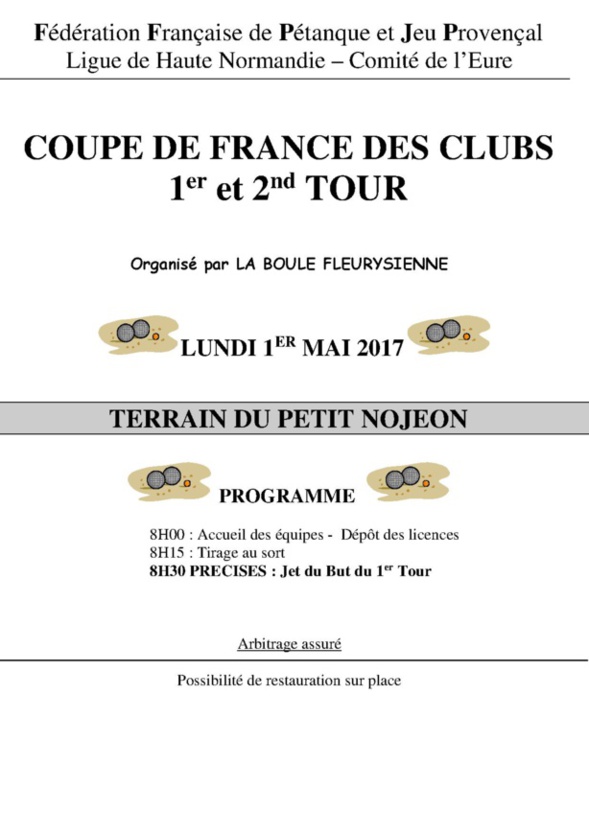 Information coupe de France 2017