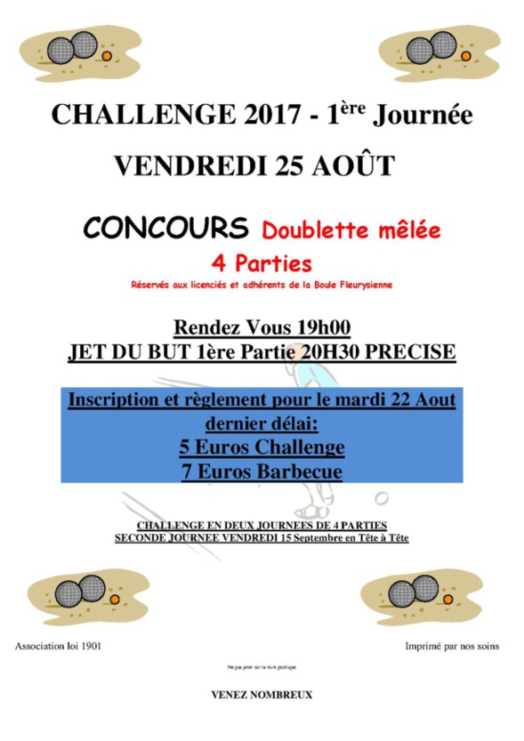 affiche challenge affiche challenge
