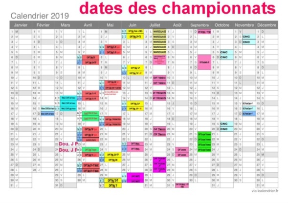 Calendrier des championnats de l’Eure et Régional 2019 Calendrier des championnats de l’Eure et Régional 2019