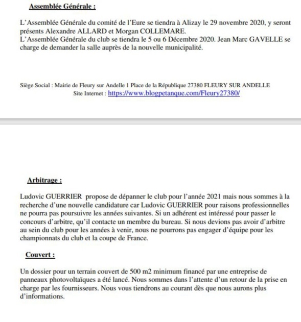 Compte rendu du 22 septembre 2020 Compte rendu du 22 septembre 2020