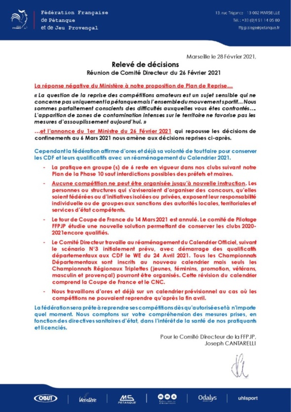 communiqué ffpjp communiqué ffpjp