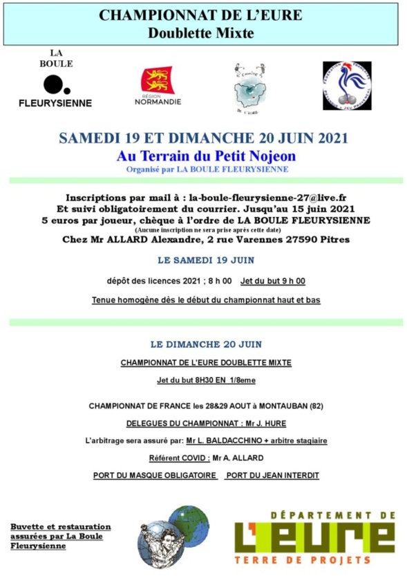 Affiche championnat Mixte Affiche championnat Mixte