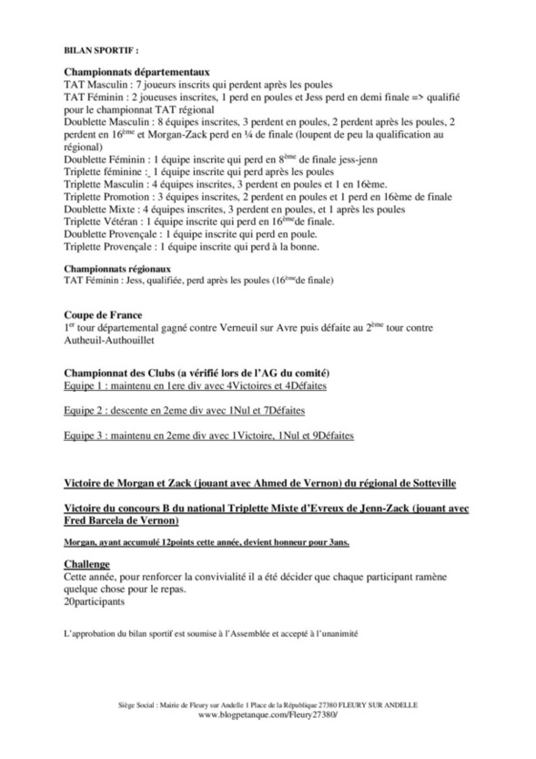 Compte rendu de l'AG 2022 Compte rendu de l'AG 2022