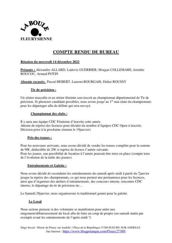 Compte rendu réunion 2022 Compte rendu réunion 2022