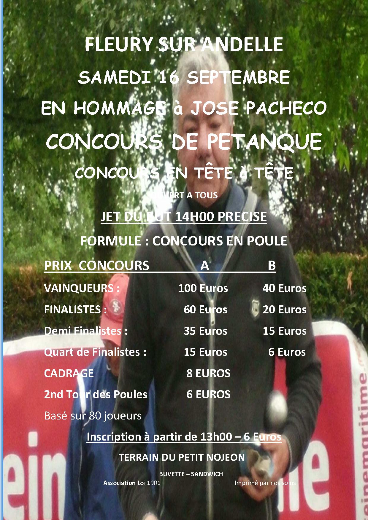 affiche du concours en x1 septembre 2017