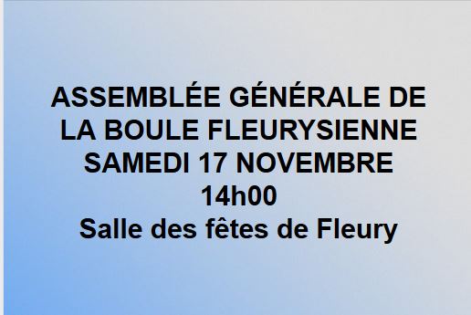 Assemblée générale 2018