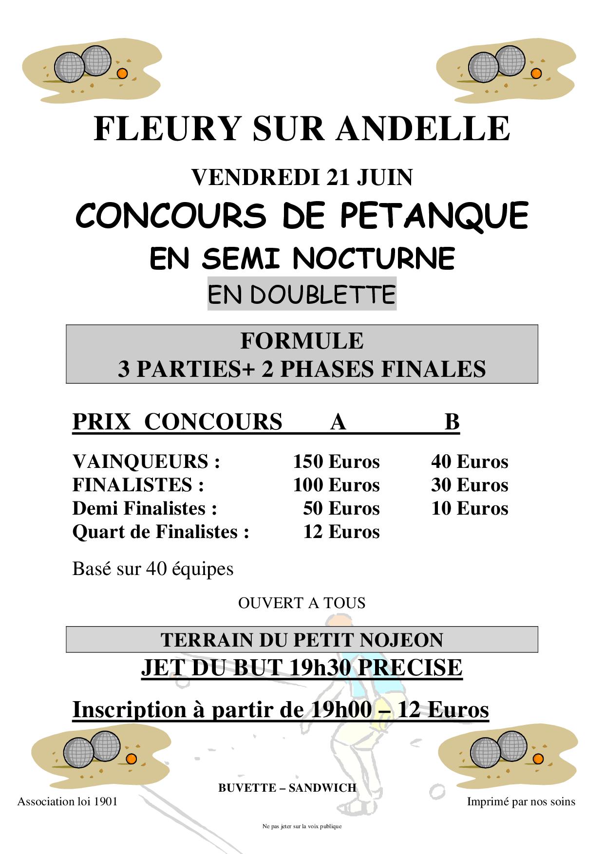 Affiche Concours 21/06/19 Affiche Concours 21/06/19