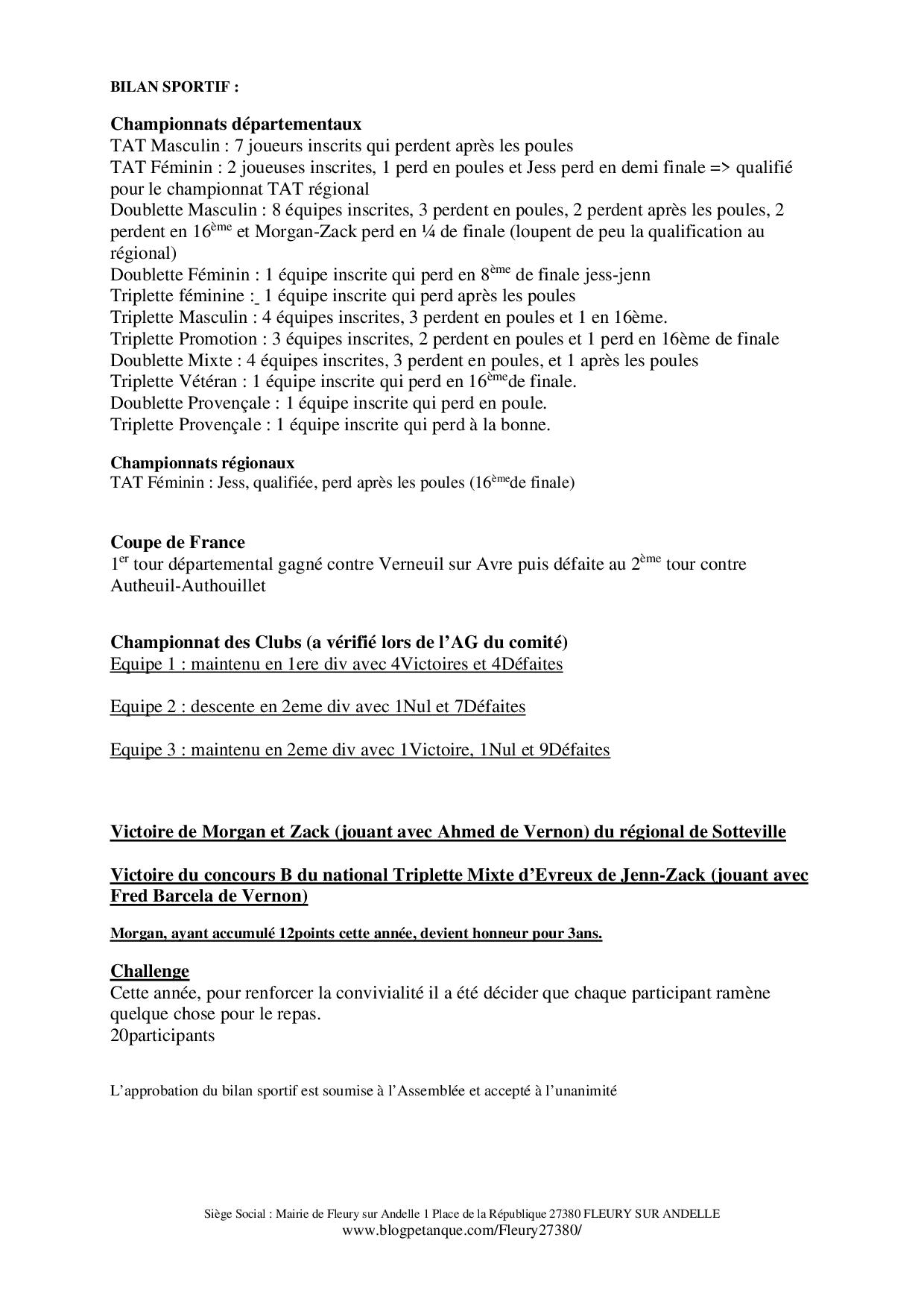 Compte rendu de l'AG 2022 Compte rendu de l'AG 2022